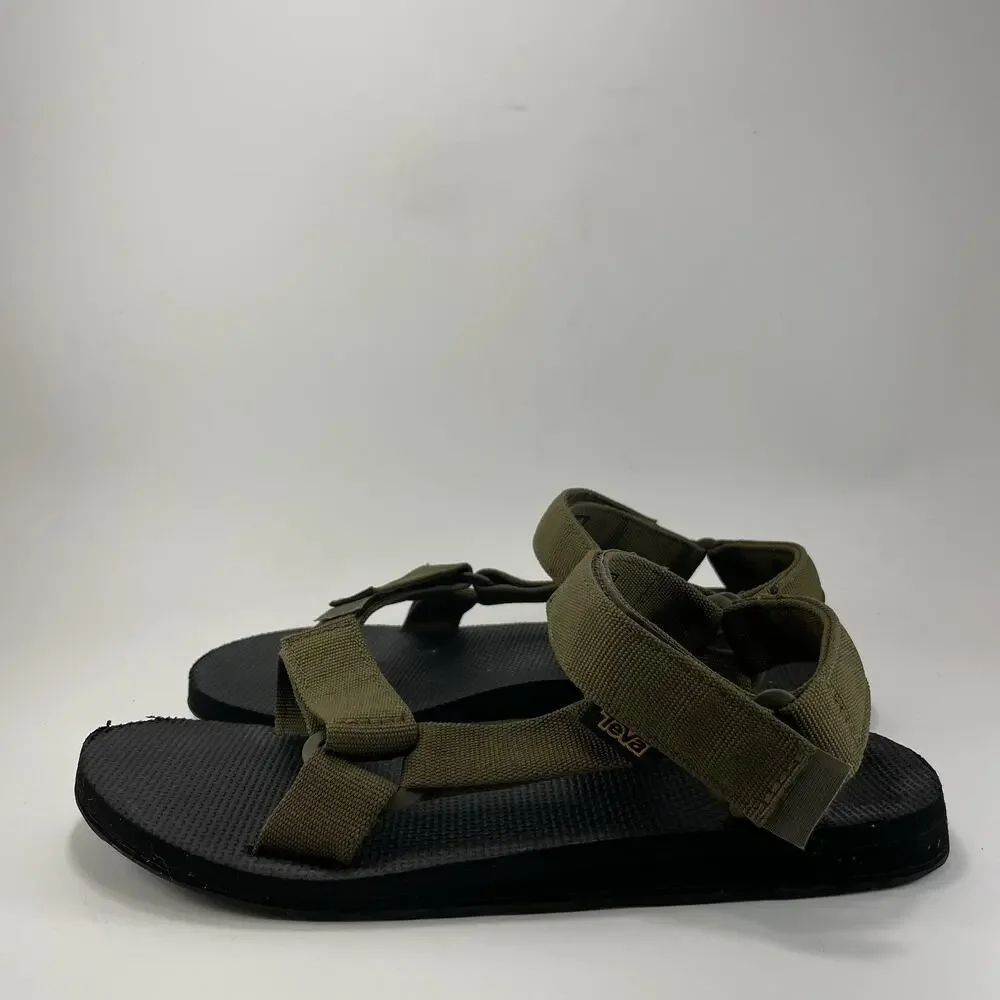 Teva Original Universal Active Sandals Mens Size 9 Olive Green Strappy Athletic